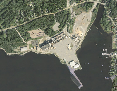 Port Mersey aerial photo for contact page